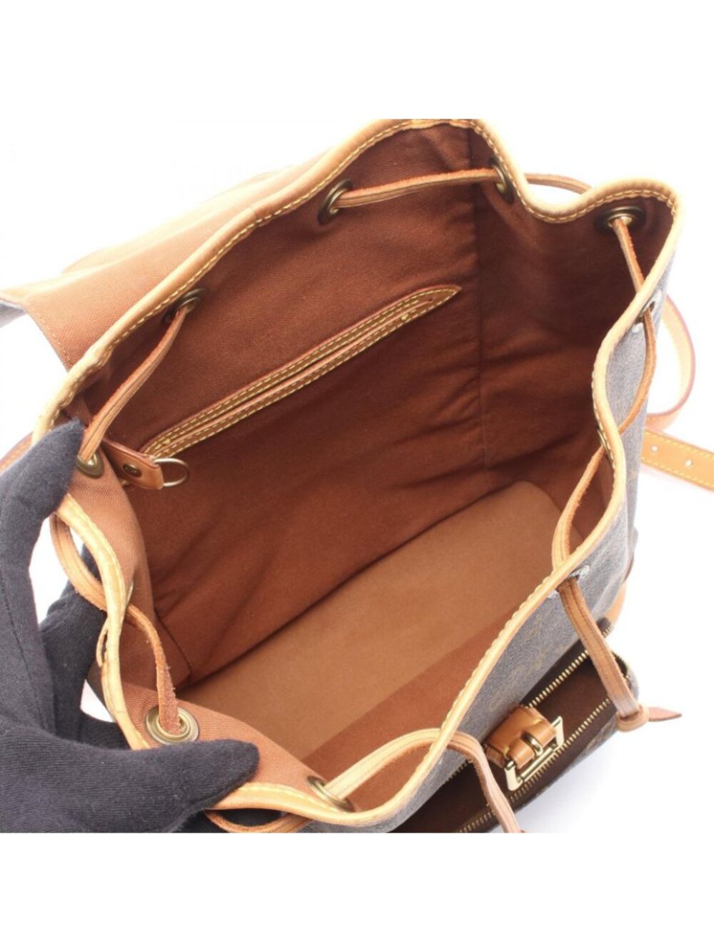 Louis Vuitton Backpack Montsouris MM Canvas Leather - Picture 3 of 13
